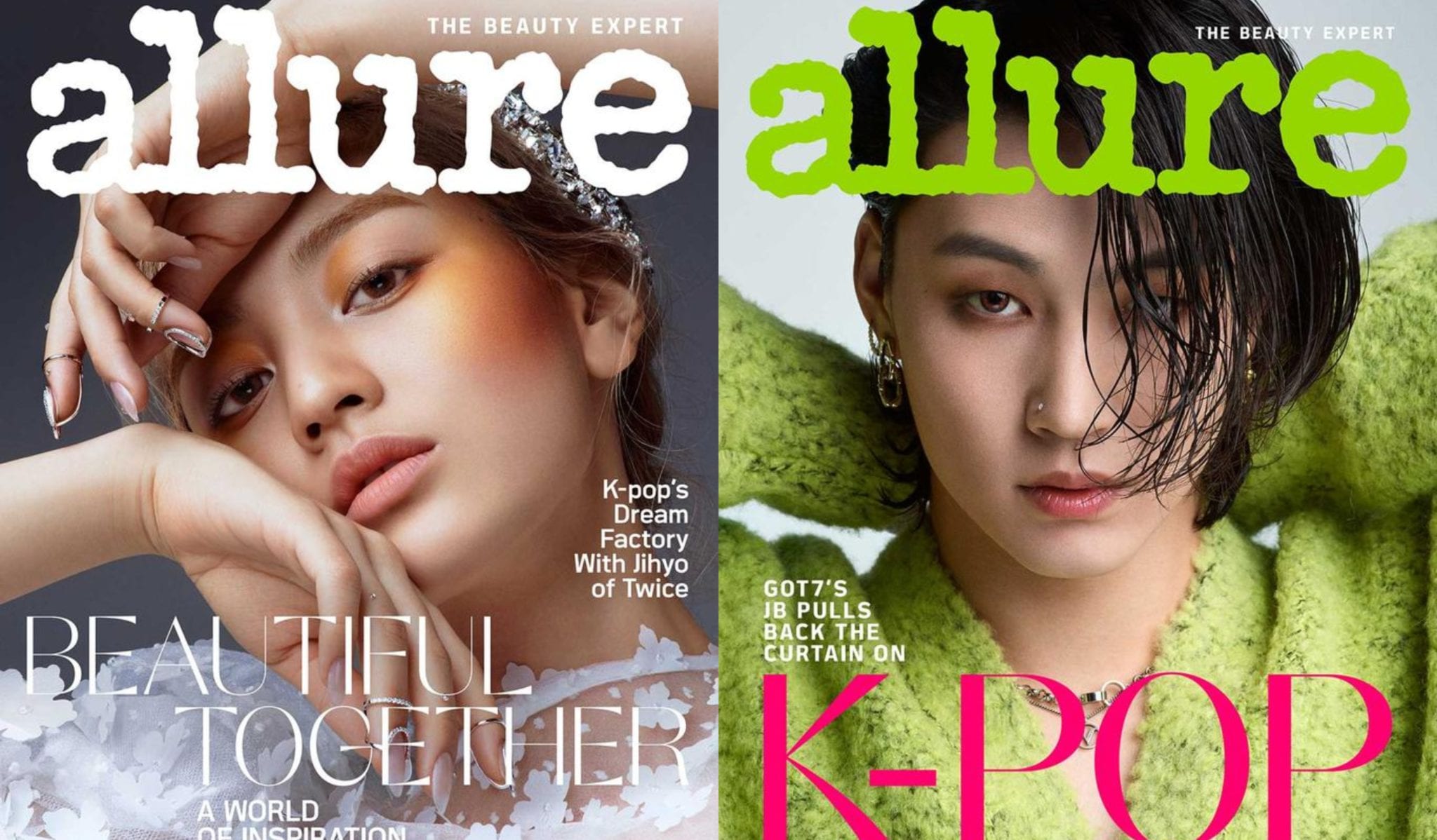 Twice S Jihyo And Got7 S Jb Become First K Pop Models For U S Magazine Allure What The Kpop